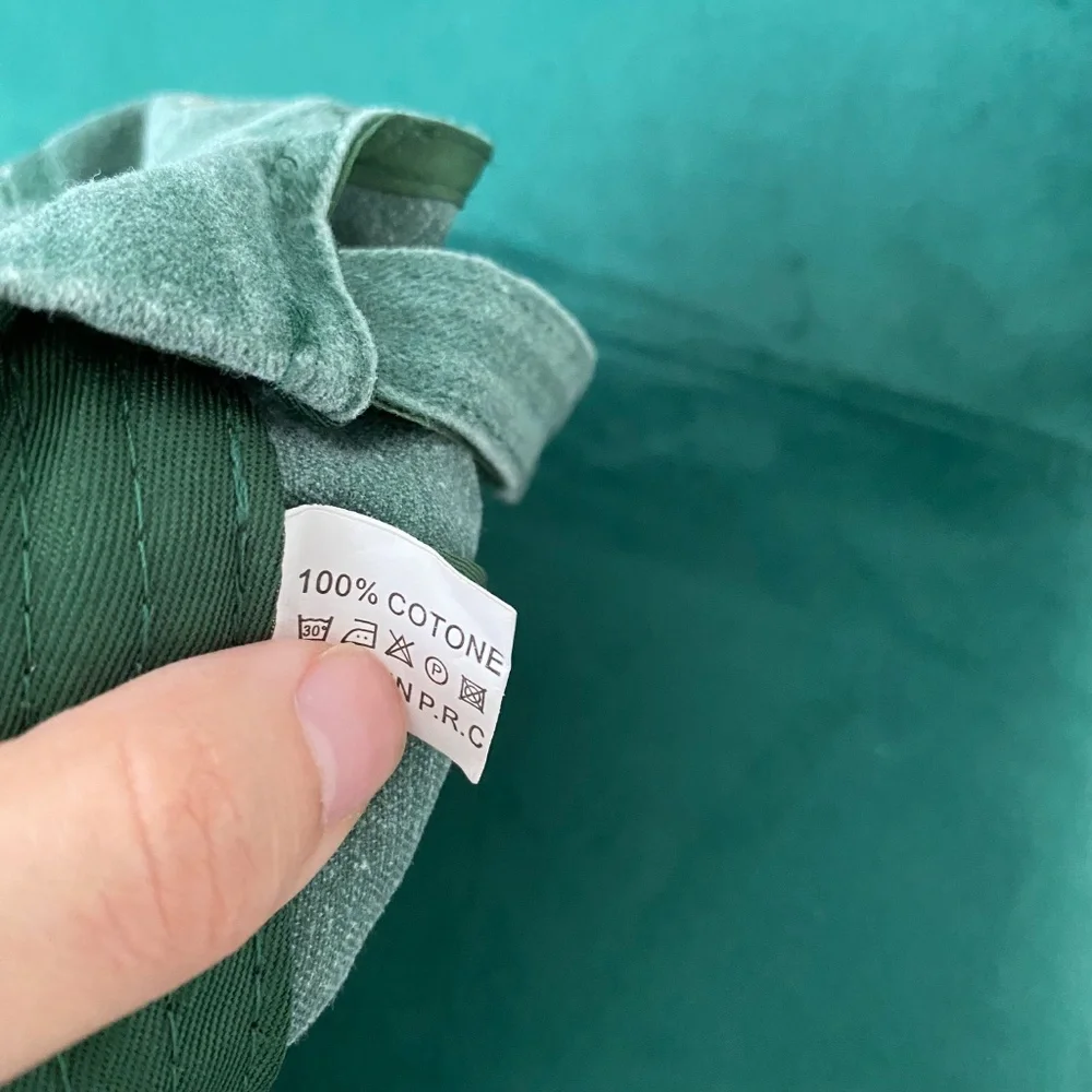Green Vintage Wash Cap